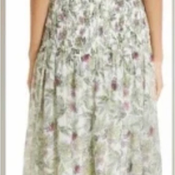 Cinq à Sept Dover Floral Halter Neck Dress Size 8 - Picture 2 of 15